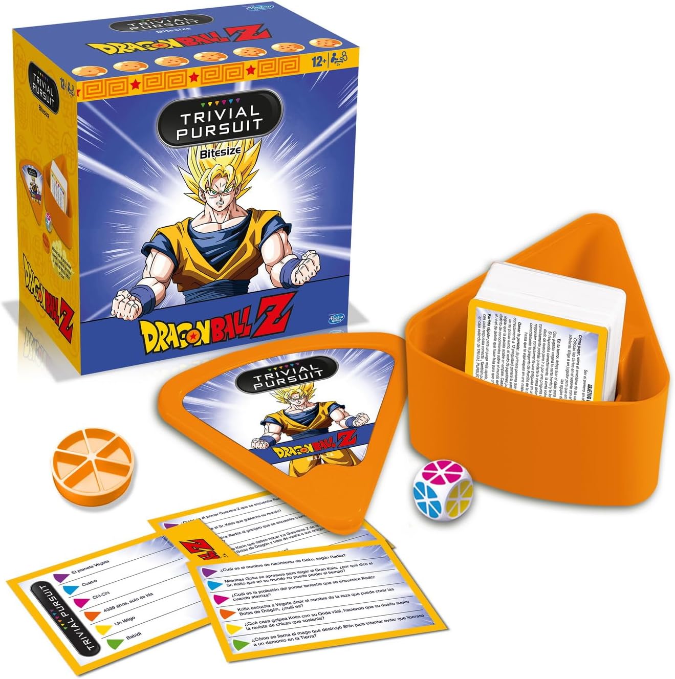 Trivial Pursuit Bitesize Dragon Ball Z Juego de Mesa Hasbro contenido
